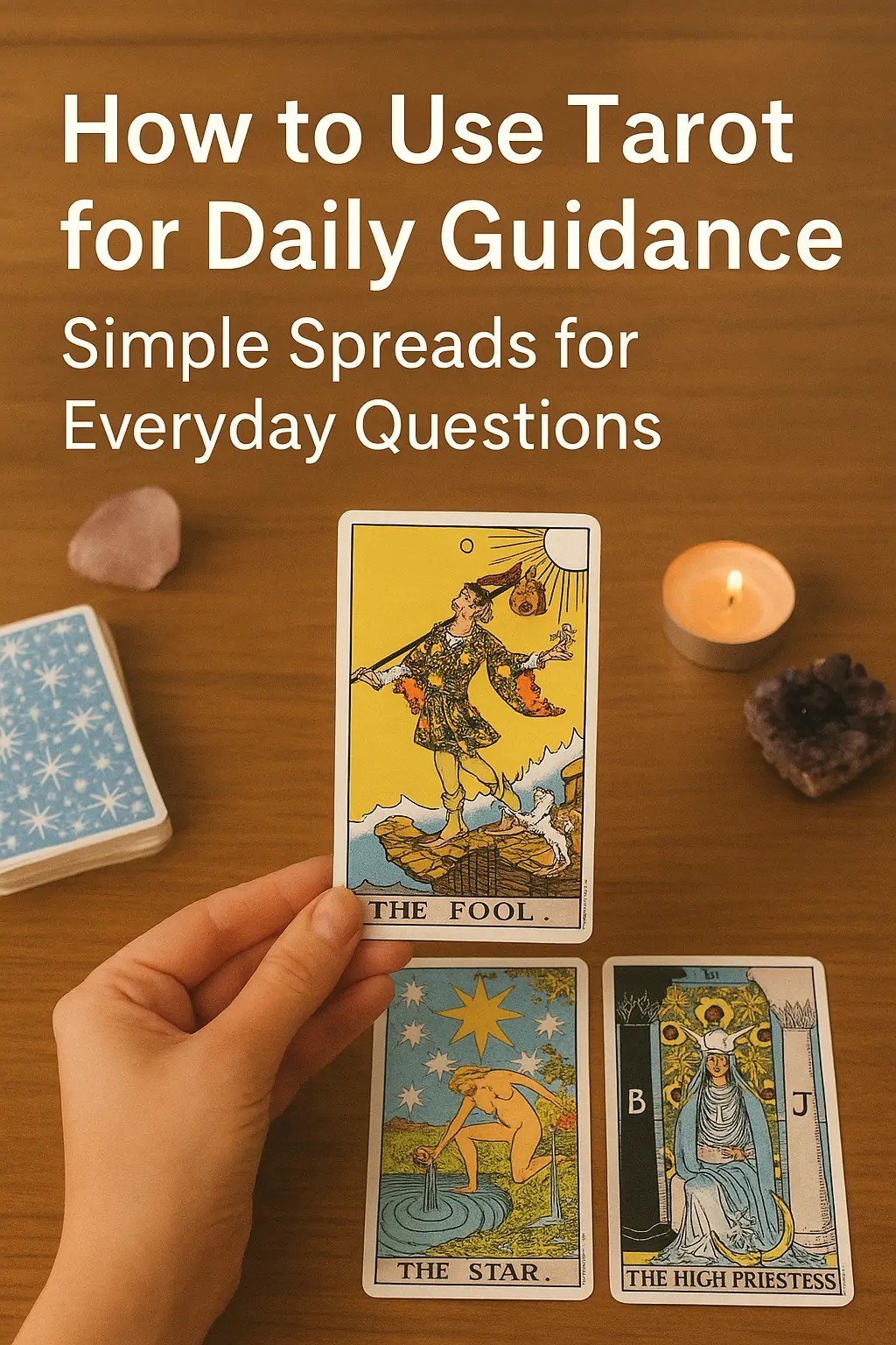 How to Use Tarot for Daily Guidance: 7 Simple Spreads for Everyday Questions That Inspire Clarity and Calm